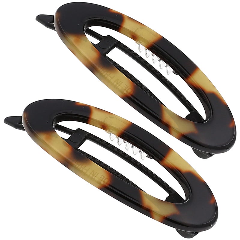 Camila Paris CP1993/2 French Hair Barrette Clip for Women, Handmade, Side Slide-in Metal-Free Closure Strong Hold Grip Hair Clips for Girls, No Slip Durable Styling Hair Accessories, Made in France - Image 1